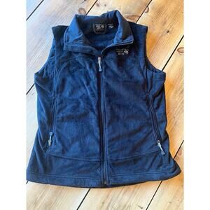 Mountain Hardwear Women's Fleece Black Vest. Full Zip. Pockets. Size Medium
